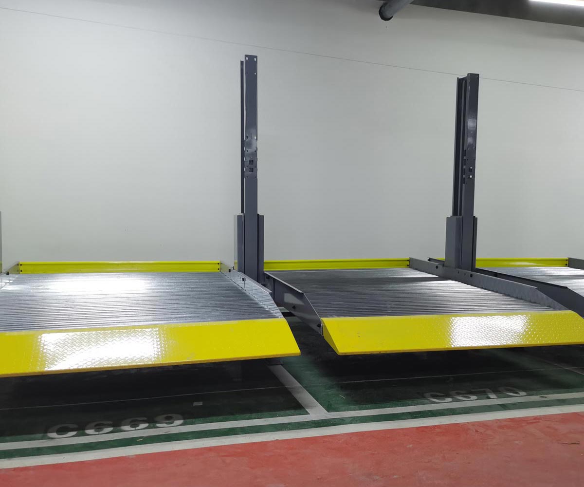 兩柱簡(jiǎn)易式機(jī)械停車庫安裝